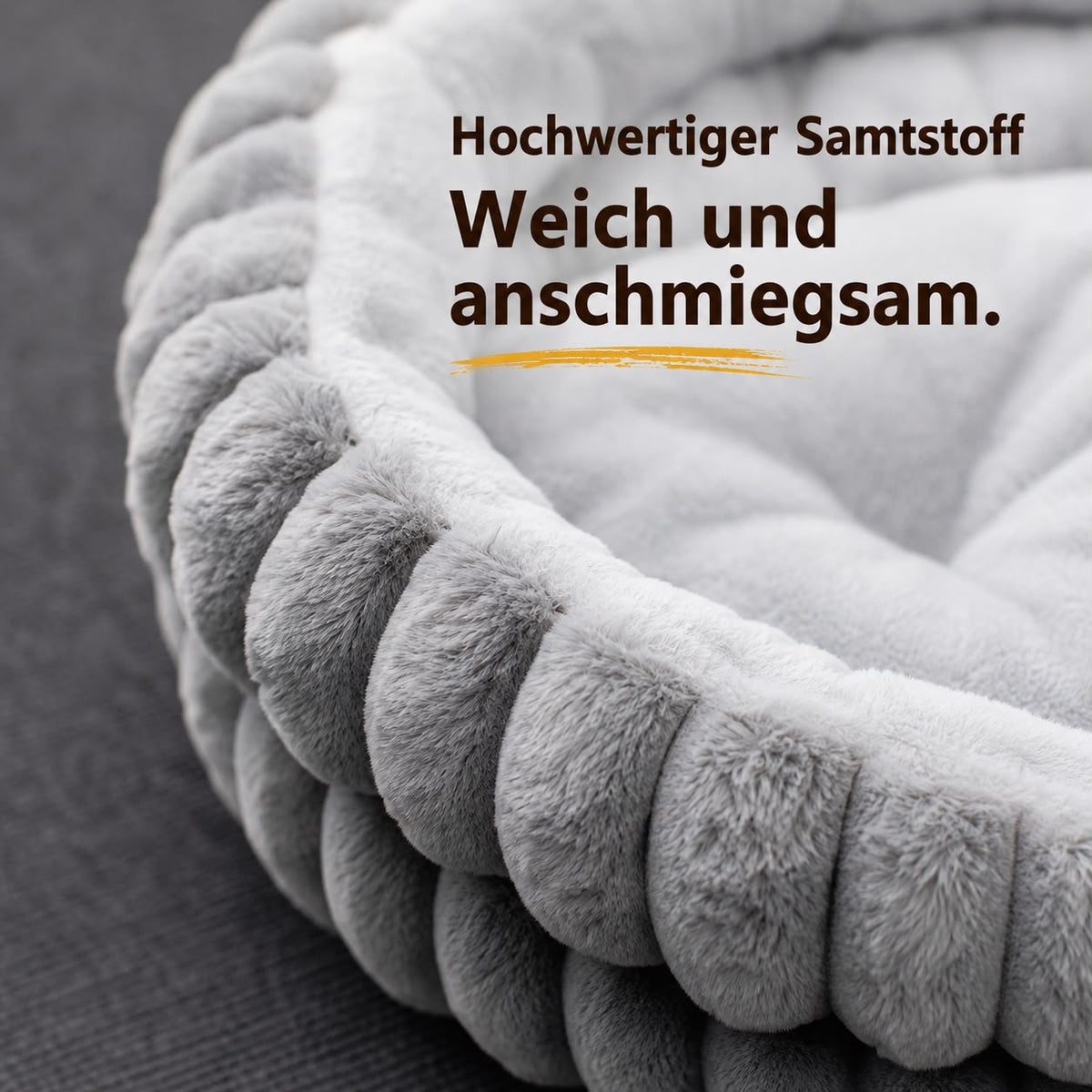 Flauschiges Katzenbett