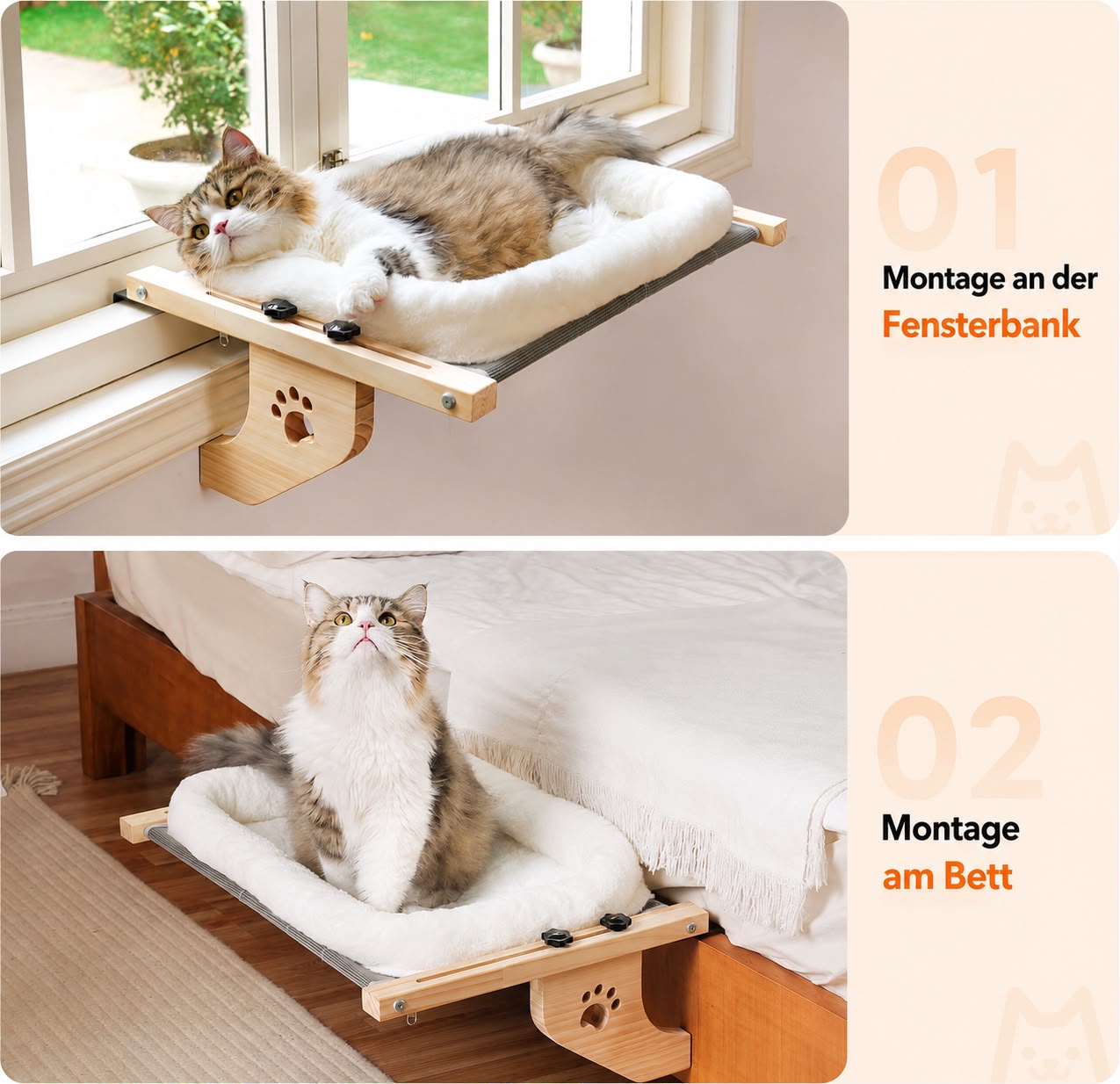 Premium Katzen-Fensterliege