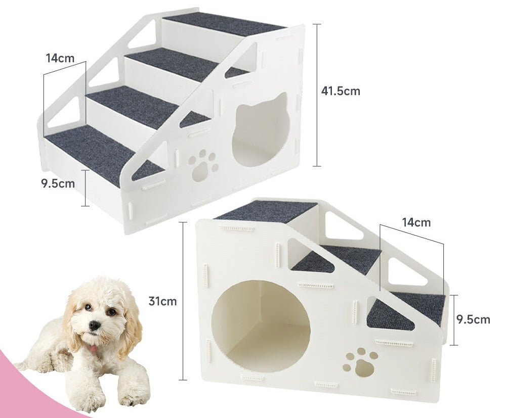 Hundetreppe mit Höhle für Katzen & kleine Hunde