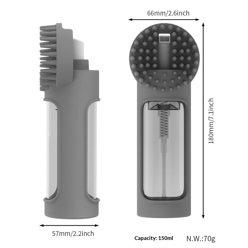 2-in-1 Badebürste für Haustiere
