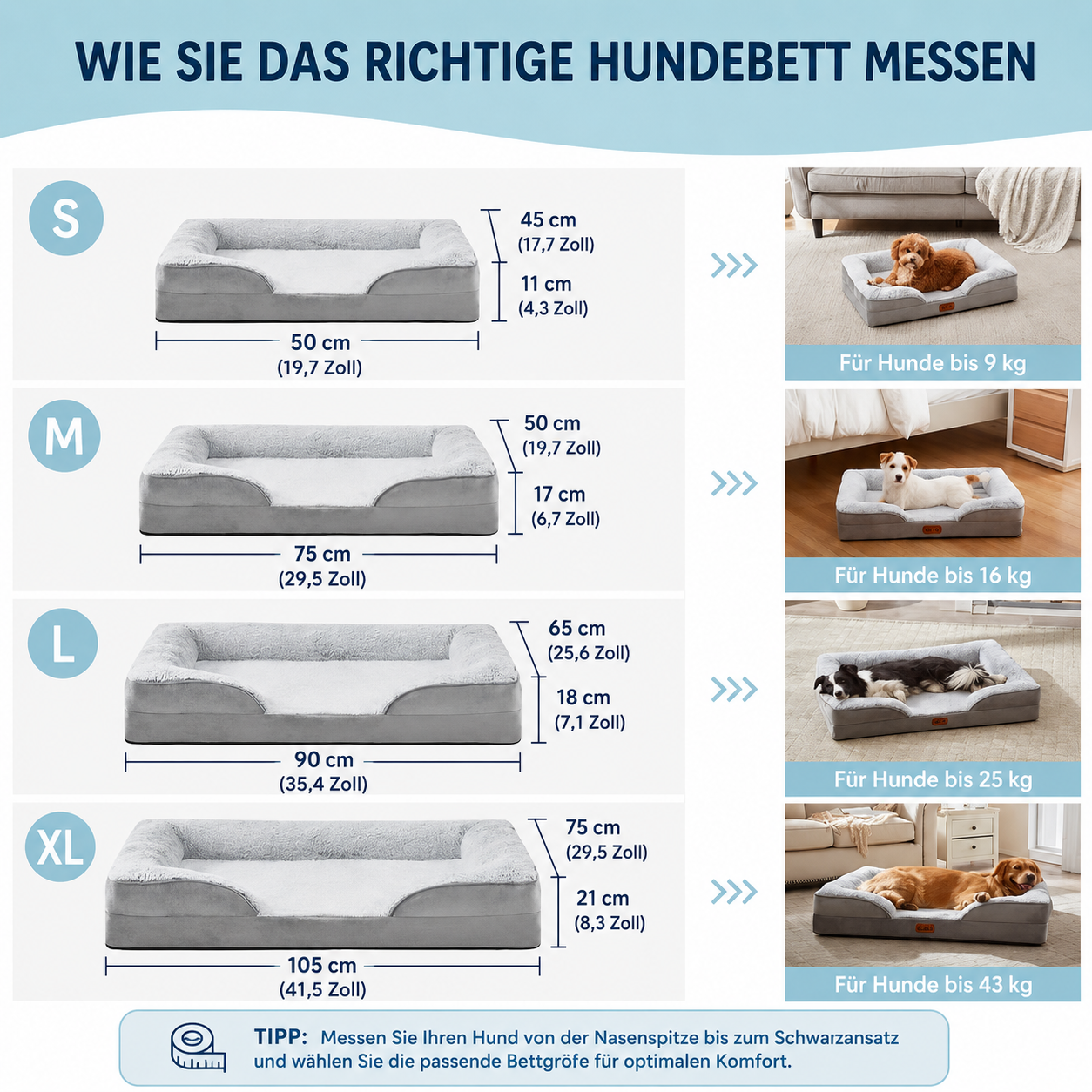 Orthopädisches Hundebett