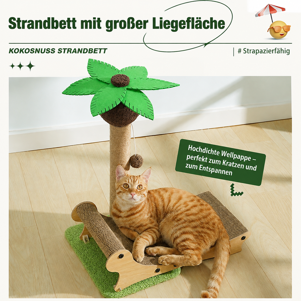 Katzen- Strandbett