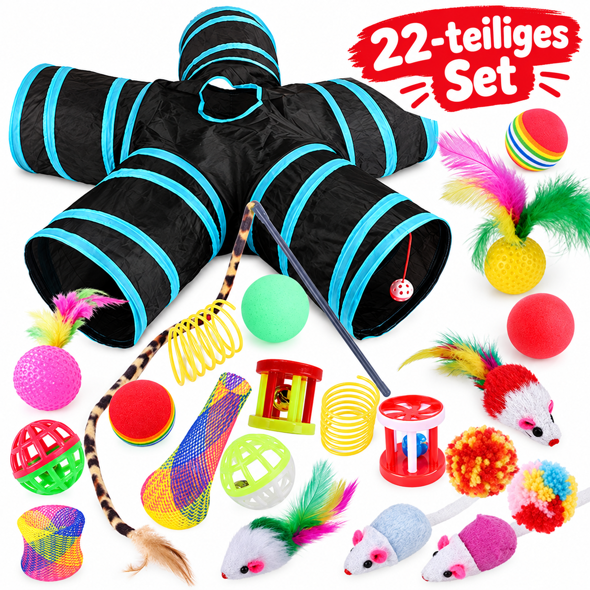 Katzentunnel 22-teilig