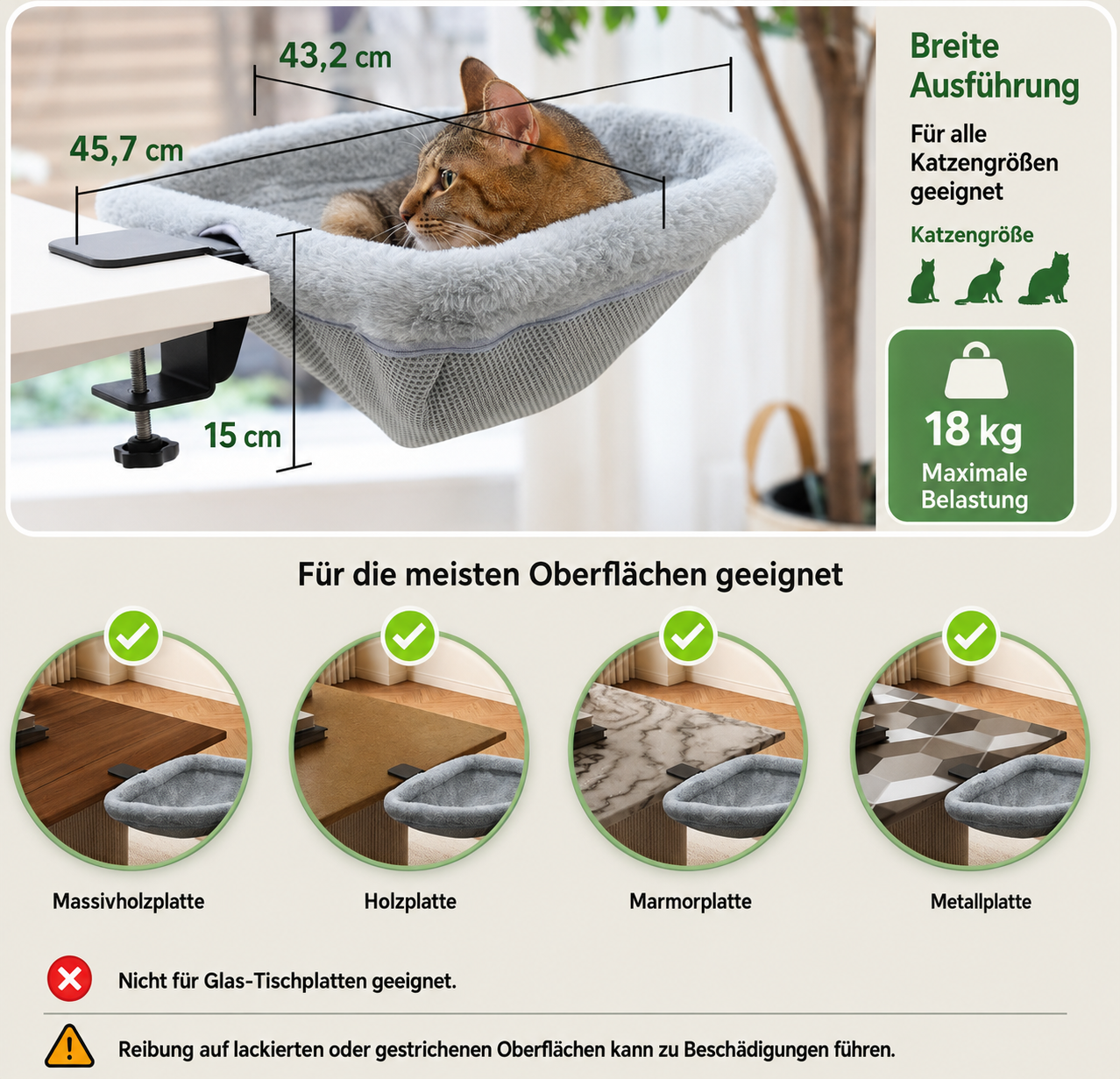 Katzen-Tischbett